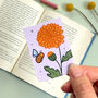 November Magnetic Birth Flower Bookmark Chrysanthemum, thumbnail 5 of 7