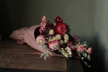 Dried Flower Bunch Pink And White, 2 of 2