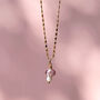 Glass Mushroom Gold Plated Necklace, thumbnail 6 of 11