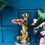 Dog Holding Tray Statue Gold, thumbnail 5 of 6