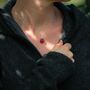 Red Dichroic Glass Pendant Necklace, thumbnail 3 of 12