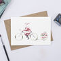 Cycling Santa Christmas Cards Pack Of Four, thumbnail 3 of 5