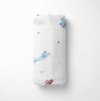 Classic Planes Swaddle Blanket, 2 of 2