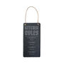 Loft 'Kitchen Rules' Long Hanging Slate Sign, thumbnail 2 of 2