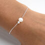 Sterling Silver Mother And Child Pearl Bracelet, thumbnail 1 of 11