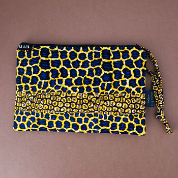 Large African Print Zip Pouch | Rere Print, 4 of 4