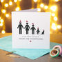 Personalised 10 Pack Of Family Christmas Cards, thumbnail 1 of 4