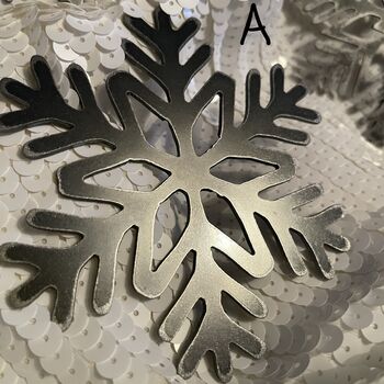 Snowflake Metal Art Mobile Hanger Decoration, 5 of 9