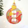 Christmas Tree Decoration, Bright Swirl, Set Of Three, thumbnail 3 of 3