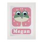 Personalised Children's Frog Clock, thumbnail 6 of 9