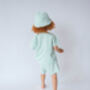 Soft Mint Three Piece Towelling Cotton Summer Set, thumbnail 3 of 5