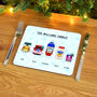 Personalised Condiments Christmas Placemat, thumbnail 2 of 5