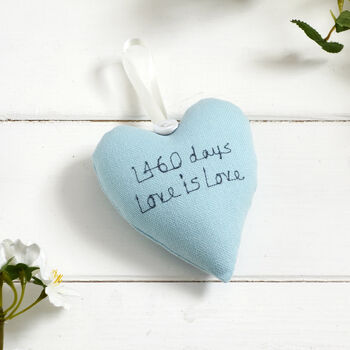 Personalised Wedding Or Anniversary Mini Heart Gift, 4 of 12