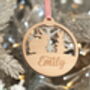 Winter Animal Family 3D Christmas Bauble Decoration, thumbnail 2 of 7