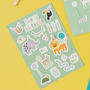 Eco Friendly Jungle Party Bag Stickers – Kids Party Favours Plastic Free, thumbnail 1 of 9