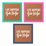 'Life Happens, Gin Helps' Solid Copper Coaster, thumbnail 3 of 5