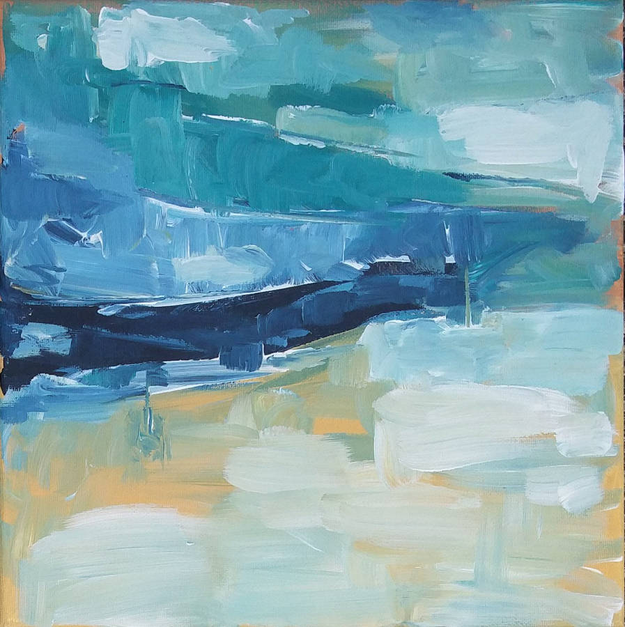 impression two mini original abstract painting gift by omar obaid