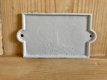 Our Happy Place Cast Iron Wall Plaque Garden Home Sign, 5 of 5