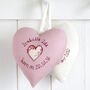 Personalised New Baby Girl Hanging Heart Gift, thumbnail 1 of 12
