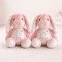 Floral Initial Big Sister Little Sister Matching Bunny Gift, thumbnail 1 of 3