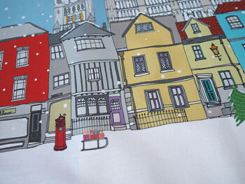 Norwich Christmas Tea Towel, 3 of 5