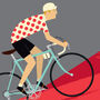Personalised Cycling Print, King Of The Mountains, thumbnail 6 of 9