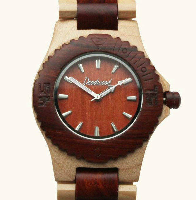 Fox Unisex Wood Watch, 1 of 6