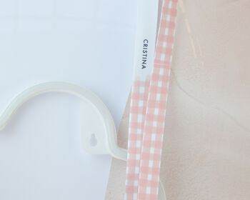 Personalised Gingham Lanyard, 2 of 6