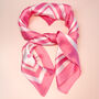 Pink And White Polka Dot Silky Scarf, thumbnail 3 of 4