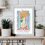 Personalised Flower Market Boho Summer Travel Print, thumbnail 5 of 7