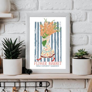 Personalised Flower Market Boho Summer Travel Print, 5 of 7