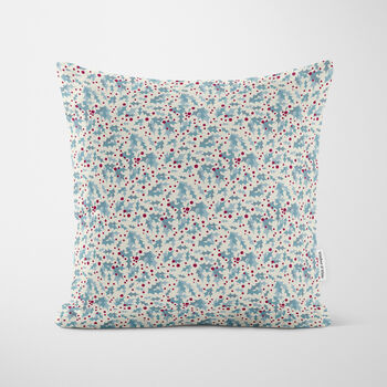 Red Patchwork Snowflake Cushion, 5 of 7