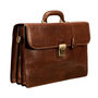 Personalised Leather Classic Briefcase For Men 'Paolo3', thumbnail 6 of 11