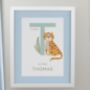 Personalised Animal Alphabet With Frame, thumbnail 2 of 6