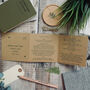 Wildflower Tri Fold Recycled Folded Wedding Invitation, thumbnail 4 of 10