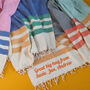 Personalised Cotton Throw Shawl Towel, Gift Set For Mothers, thumbnail 10 of 11