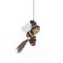 Handmade Felt Bee Witched Decoration, thumbnail 2 of 3