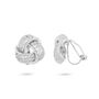 Crystal Knot Clip On Earrings, thumbnail 3 of 4