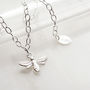 Sterling Silver Bee Charm Bracelet, thumbnail 4 of 6