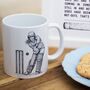 Womens Cricket Mug With Funny Quote, thumbnail 5 of 6