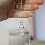 Silver Forget Me Not Cluster Necklace, thumbnail 6 of 10