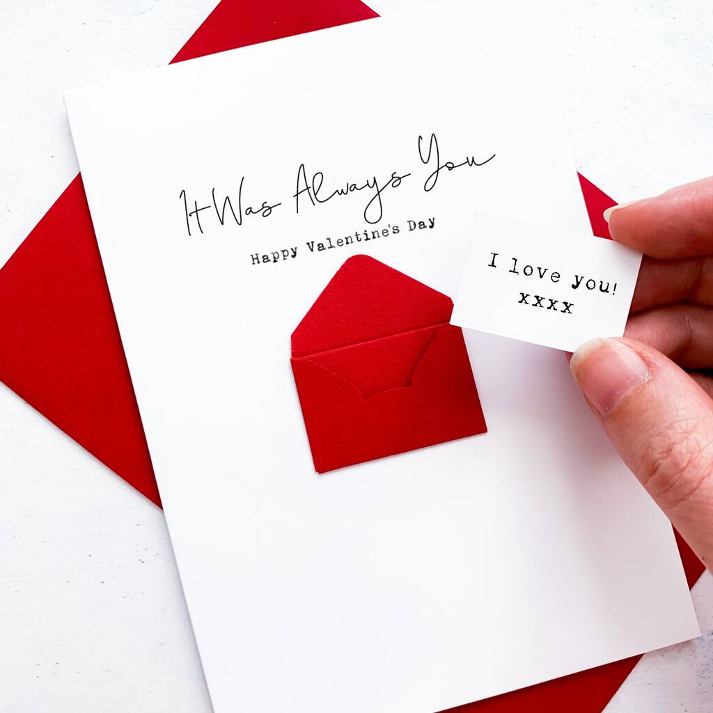 Personalised It Was Always You Valentines Day Card By Ruby Wren Designs 