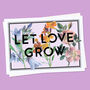Let Love Grow Floral Couple's Print, thumbnail 4 of 5