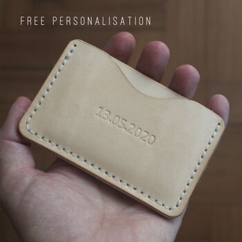 Personalised Stitch Your Own Leather Wallet Kit, 5 of 8