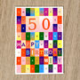 Personalised 50th Birthday Card Age And Name 1975, thumbnail 4 of 9