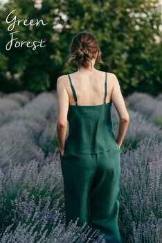 Linen Nightwear Set | Pyjama Cami And Bottoms, 2 of 12