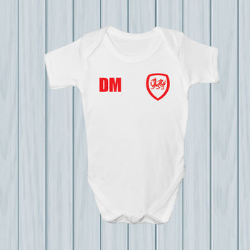 Personalised Wales Football Supporters Babygrows, 4 of 6