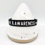 Zebra Awareness Ribbon Bracelet Wristband, thumbnail 1 of 9