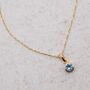 18ct Gold Plated Swarovski Crystal Birthstone Necklace, thumbnail 2 of 5
