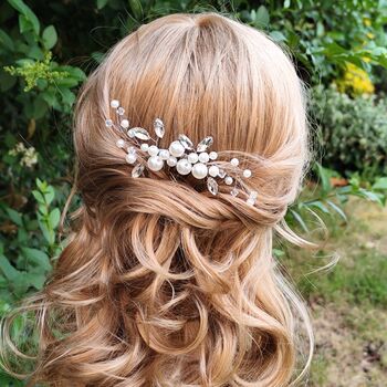 Pearl And Crystal Bridal Hair Comb, 7 of 12